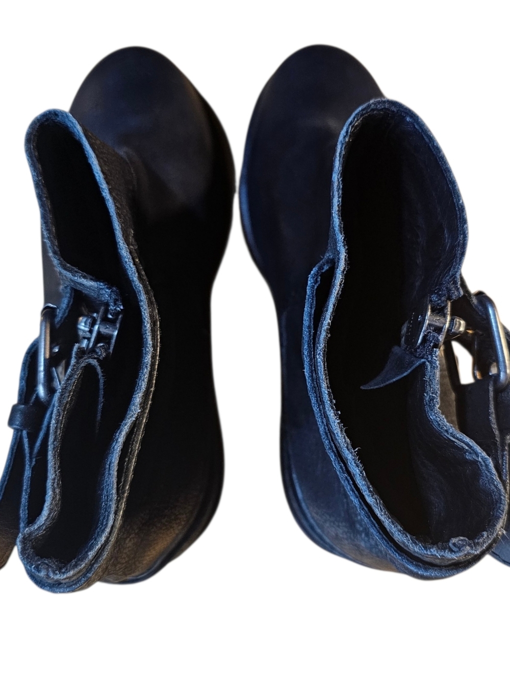 🖤 AllSaints Rama Moto Ankle Boots | Leather Buckle Zip | Black | EU 39 / US 9 - Picture 7 of 11
